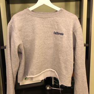 Brandy Melville Cali Pullover Cropped Hoodie